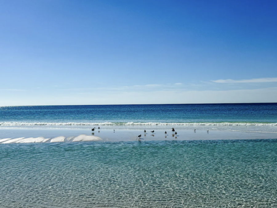 Maravilla has one of the largest private beaches. Stunning emerald waters