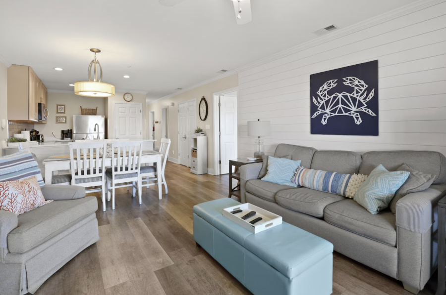 Spacious living area.