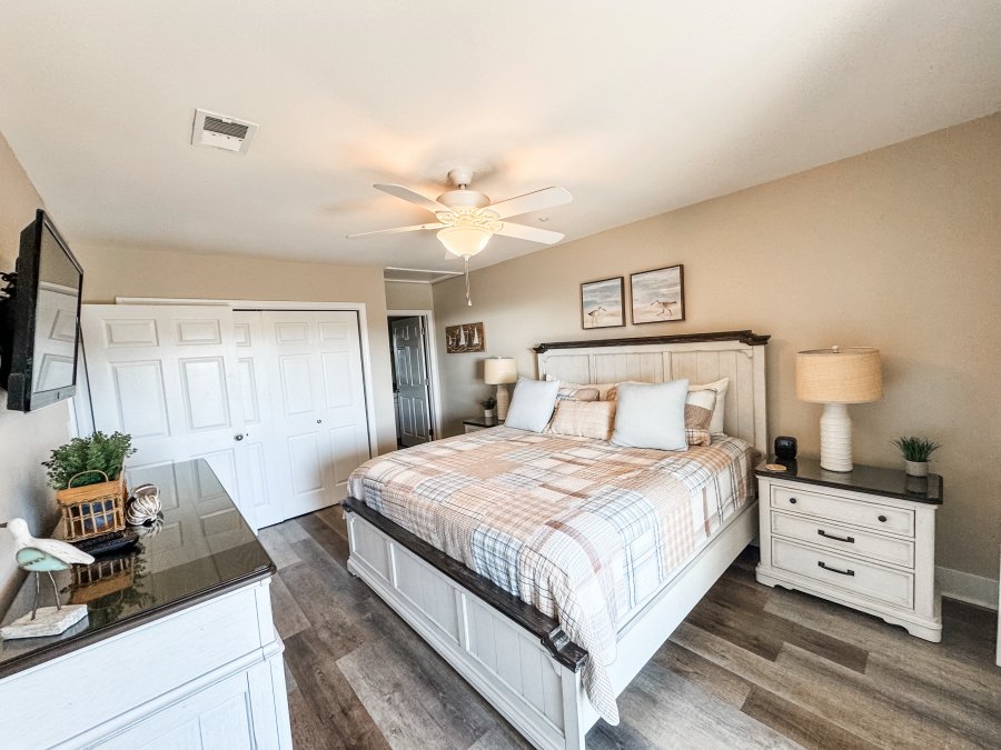 Master bedroom, recently updated. 